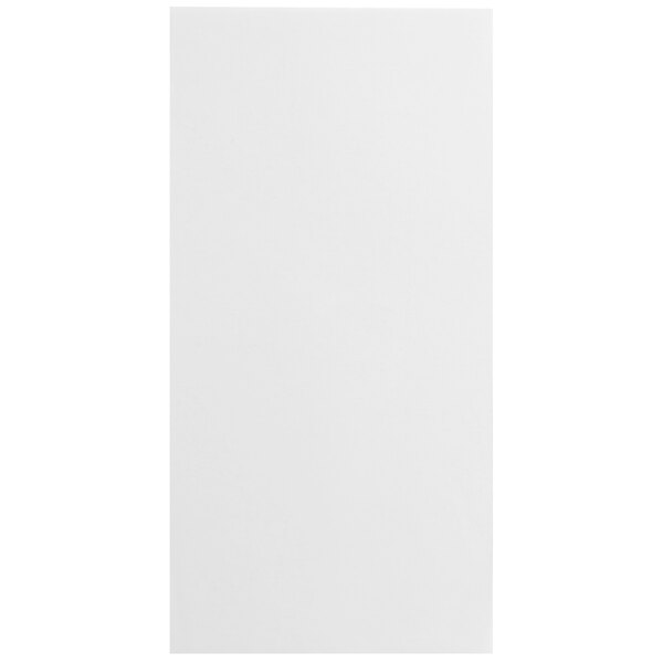 A white rectangular object with black lines on a white background.