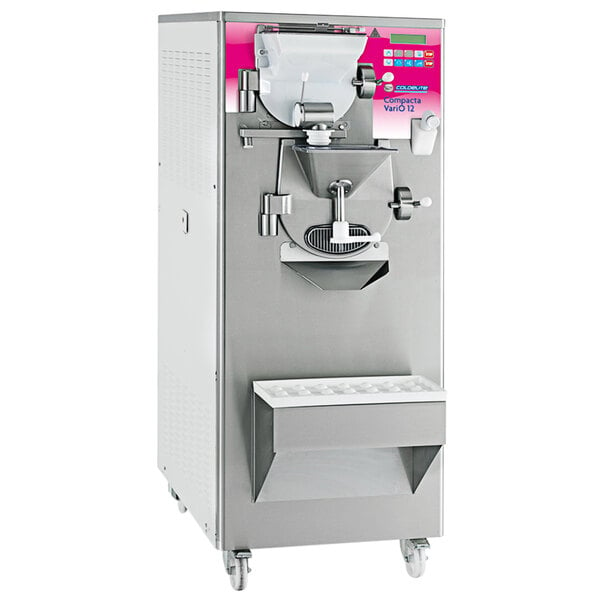 A stainless steel Coldelite Compacta Vario commercial ice cream machine.