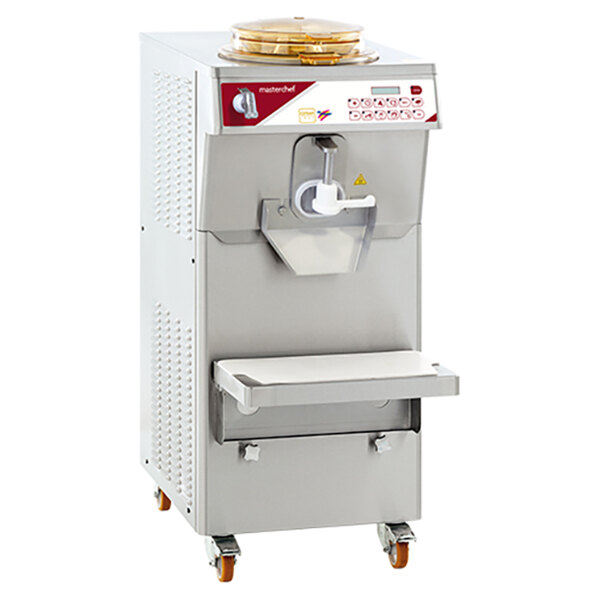 A Cattabriga MasterChef 12 commercial ice cream machine with a lid.