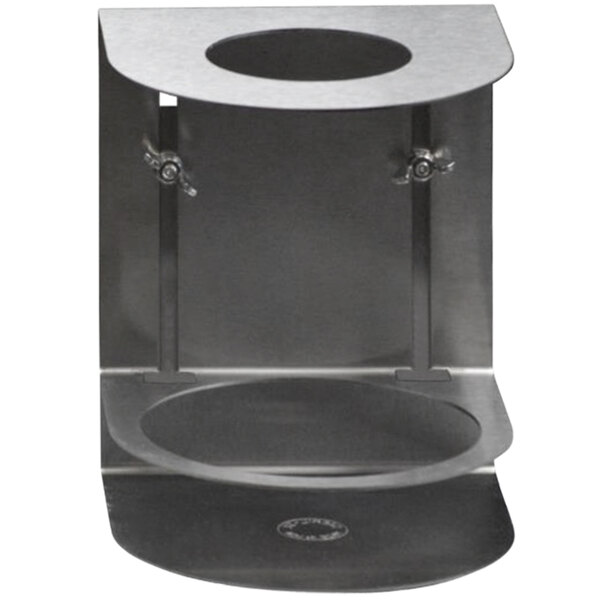 A Steril-Sil adjustable metal wipe holder on a black surface with a circular logo.