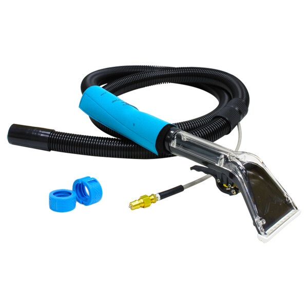 The Mytee AK-S-300H accessory kit for the S-300H Tempo spotter with a black hose and blue handle.