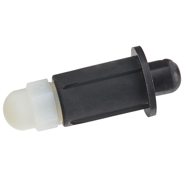 A black and white Bunn plunger assembly for slushy machines.
