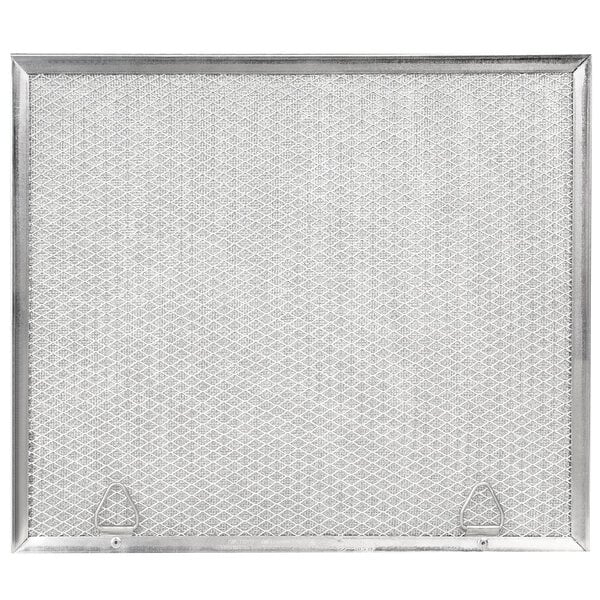 A close-up of a Bunn replacement air filter with a stainless steel mesh.
