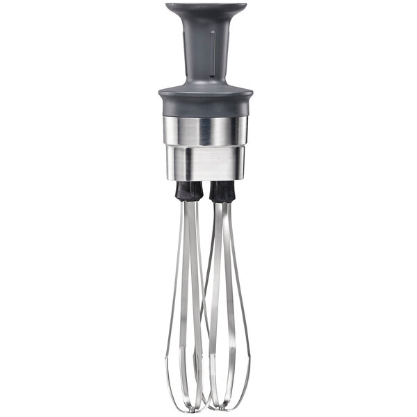The Hamilton Beach 10" Whisk Attachment for BigRig Immersion Blenders with a metal whisk attachment.