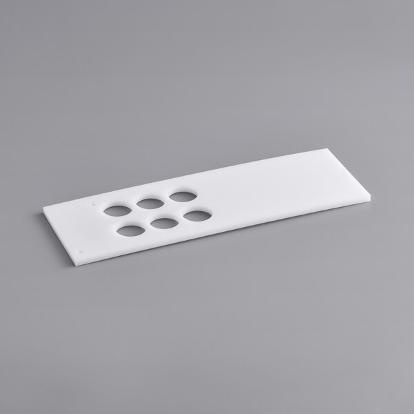 A white rectangular Garde XL tray with holes in it.