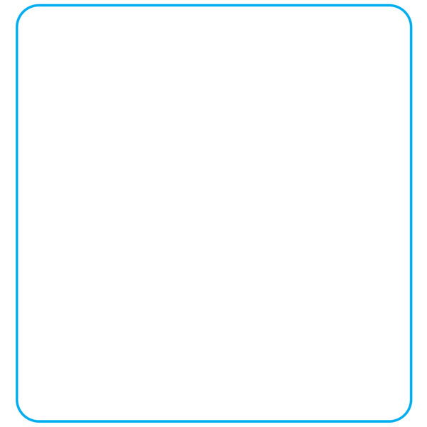 A white rectangular label with blue lines.