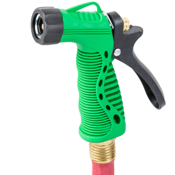 A green and black Notrax insulated spray nozzle.
