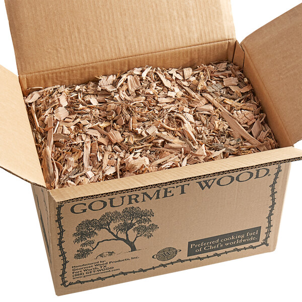 A box of Cherry Wood Chips on a white background.