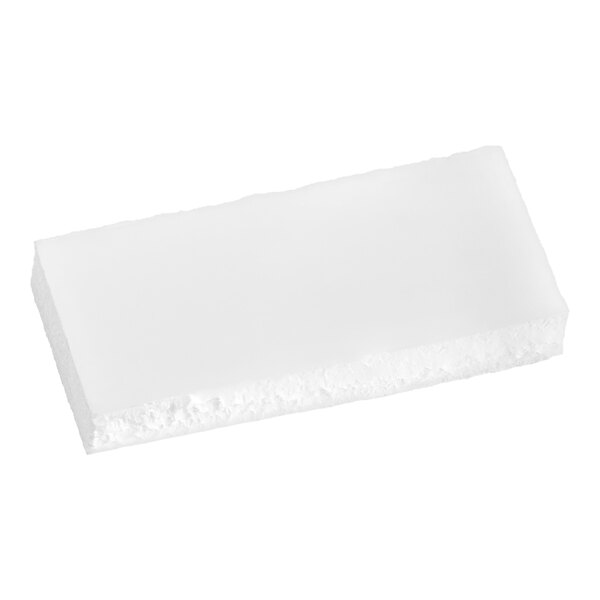 A white rectangular scraper plate.