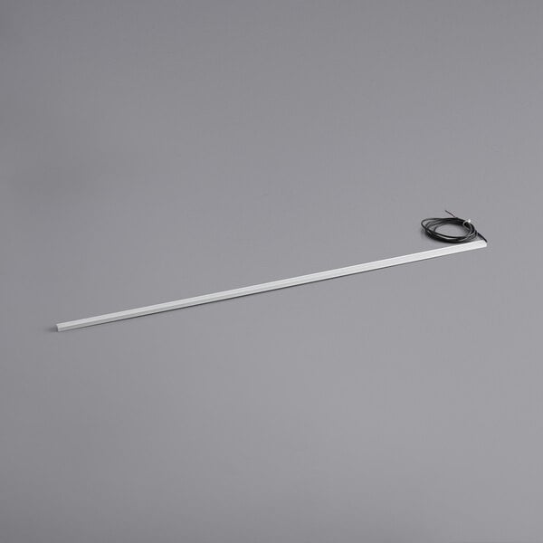 An Avantco LED light strip with a white stick and black wire.
