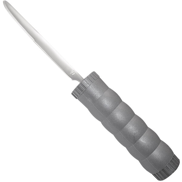 A Richardson Products Inc. adaptive knife with an adjustable weighted handle and a blade.