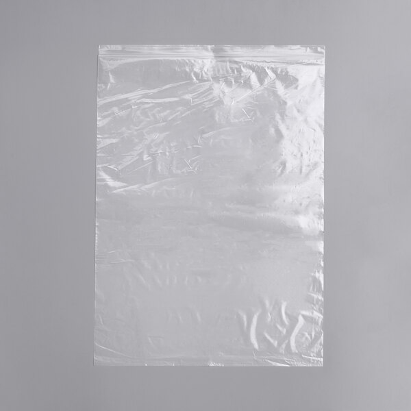 A Clear Line plastic food bag with a seal top.