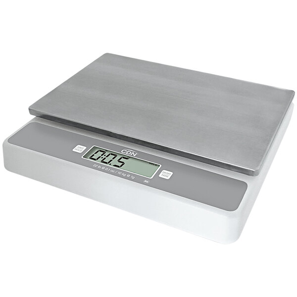 A CDN SD2202 digital portion scale on a counter.