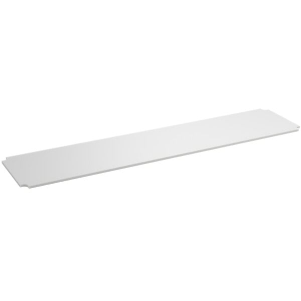 A white rectangular cutting board insert for Regency wire shelving.