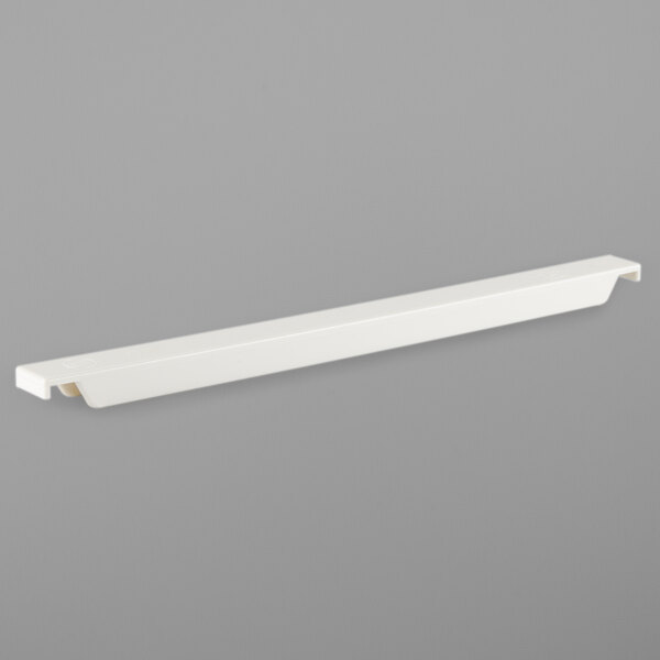 A white rectangular divider bar with a long handle.