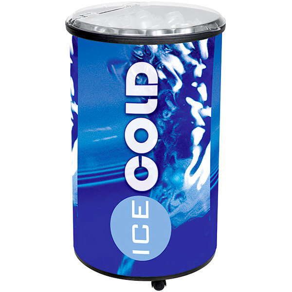 Ice Hawk 5005 Insulated Portable Round Barrel Beverage Cooler