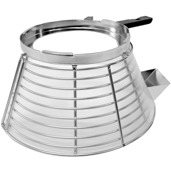 A clear polycarbonate shield insert for a Globe 30 quart mixer.