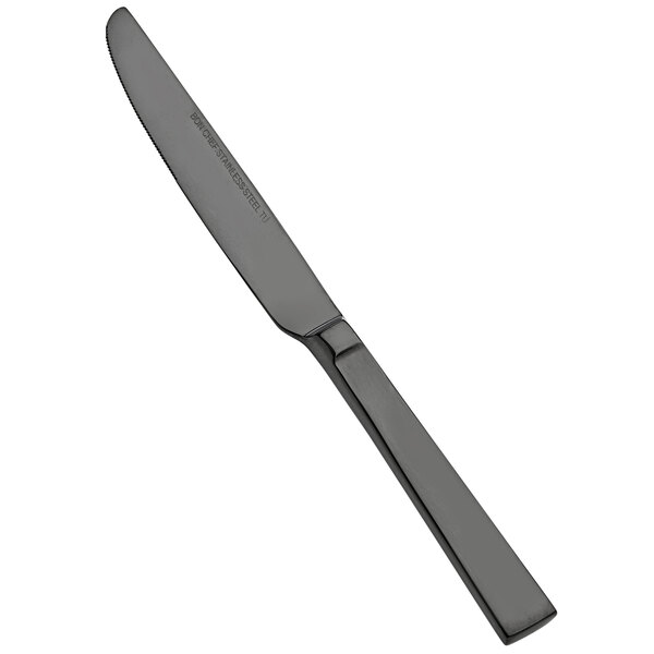 A Bon Chef stainless steel knife with a black handle.