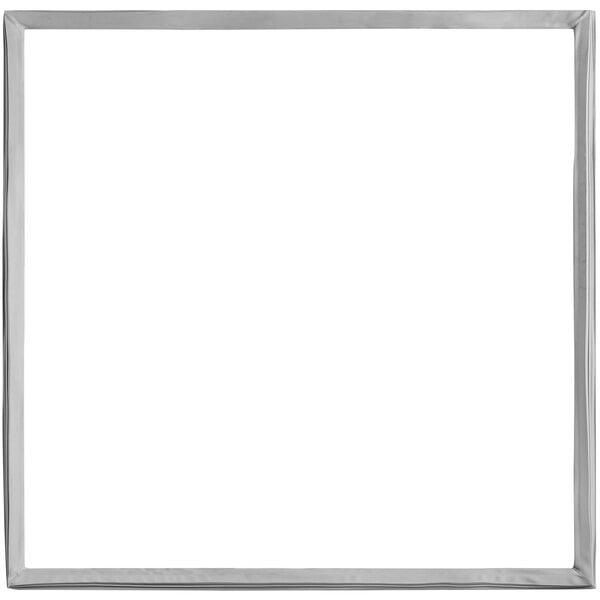 A white square door gasket.