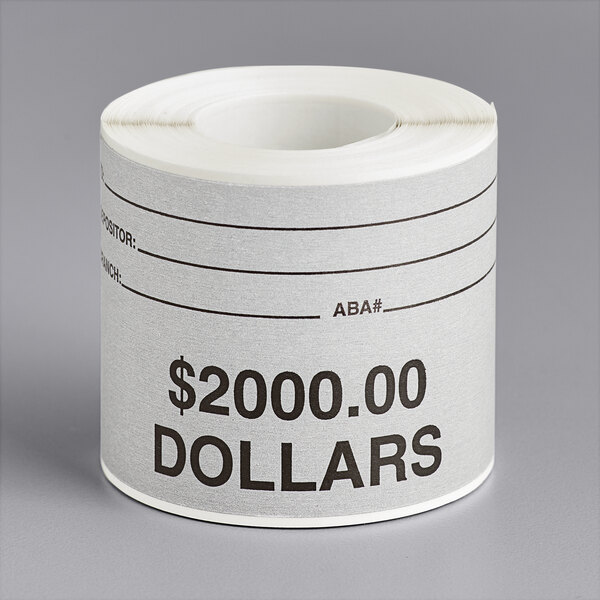 A roll of Controltek USA self-adhesive labels with the words "$2000 dollars"