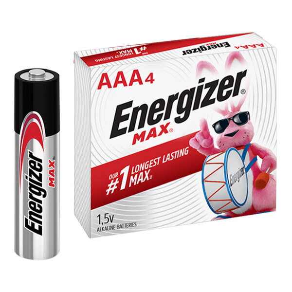 A box of Energizer MAX AAA Alkaline Batteries.