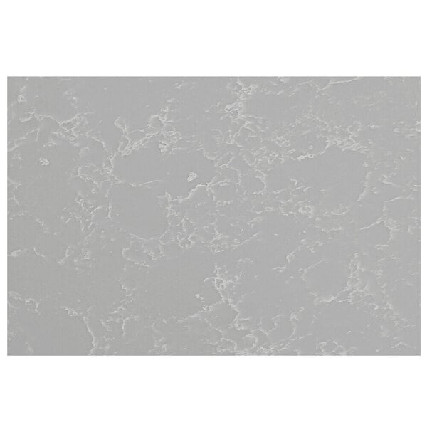 A white rectangular Art Marble Furniture table top with a grey surface.