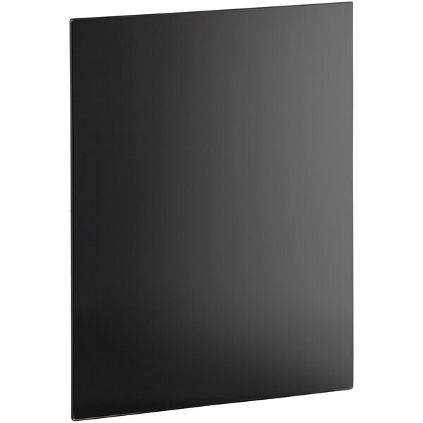 A black rectangular glass panel.