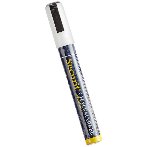 An American Metalcraft Securit small tip white chalk marker.
