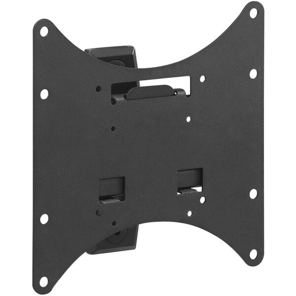 A black RCA television swivel mount bracket with two holes.