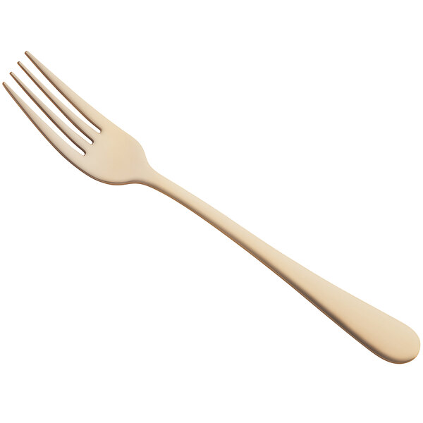 An Amefa Austin Gold stainless steel table fork with a handle.