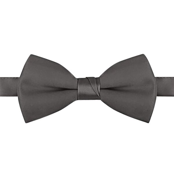 A dark gray Henry Segal bow tie with an adjustable band.
