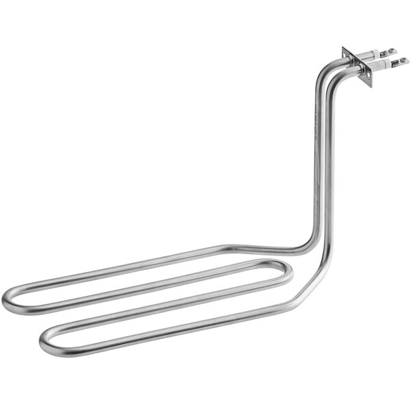 An Avantco stainless steel heating element with handles.