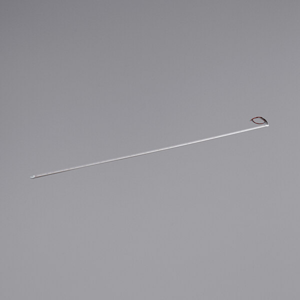 A long thin metal rod with a hook on the end and a white LED light at the other end.