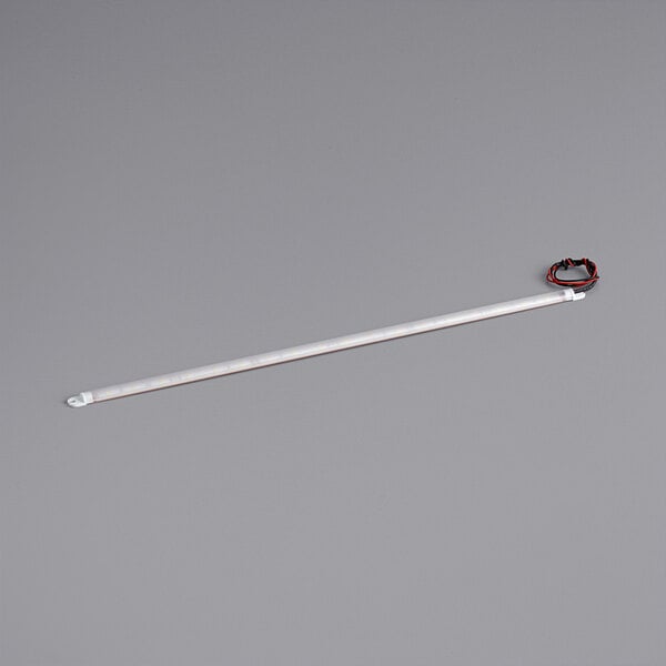 An Avantco LED light with a white stick and a metal handle.