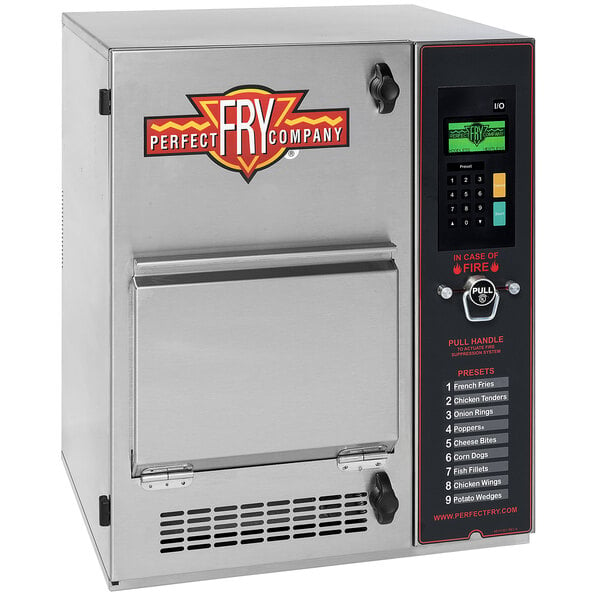 A Perfect Fry countertop deep fryer with a digital display.
