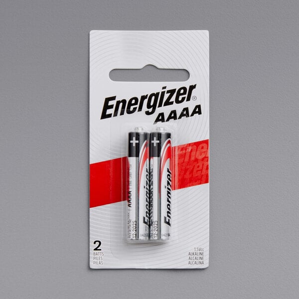A package of Energizer AAAA batteries.