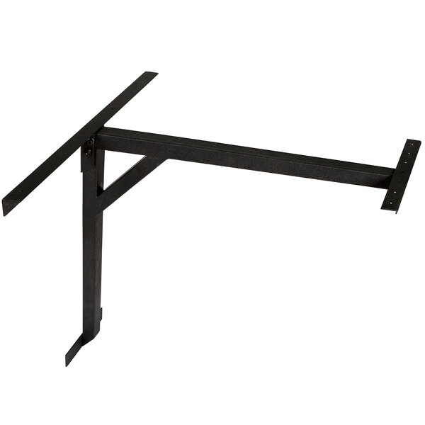 A black metal FLAT Tech cantilever table base.