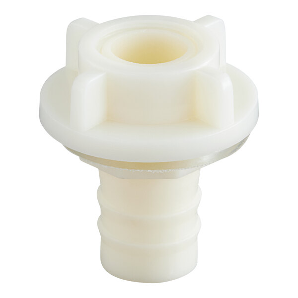 A white plastic cylinder with a cap on one end.