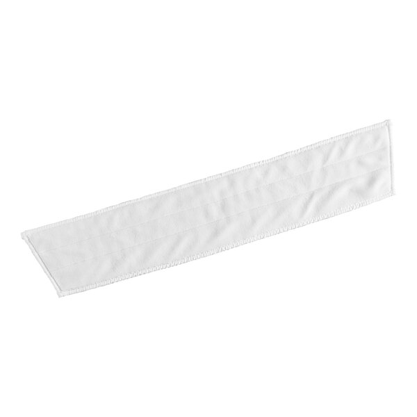 A white cloth strip on a white background.