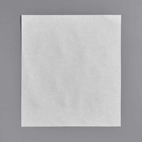 A white square paper with a black border.
