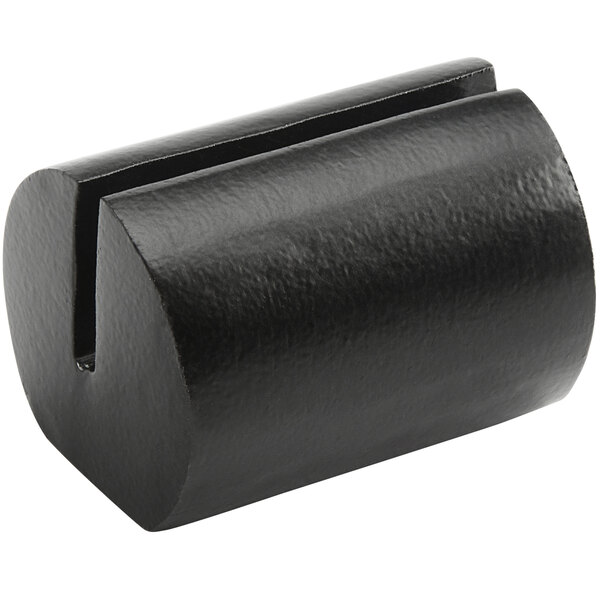 An American Metalcraft black aluminum cylinder with hammered texture and a hole in the middle.