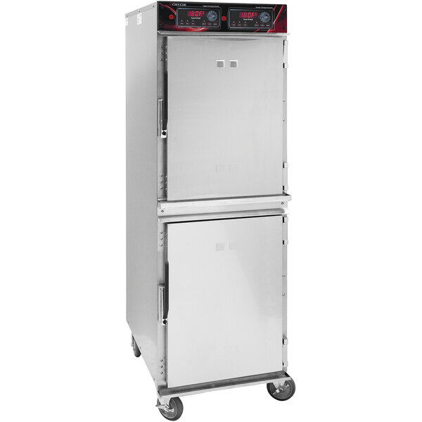 A stainless steel Cres Cor cook and hold oven with standard controls.