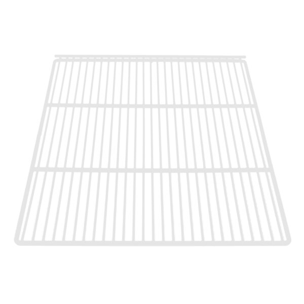 A white metal grid with lines.