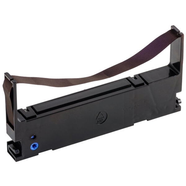 A black Point Plus printer ribbon cartridge with a purple strap.