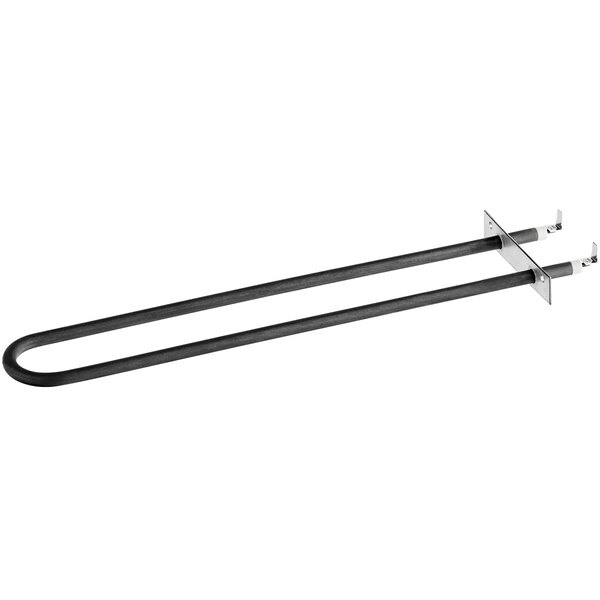 A black metal ServIt heating element with black and white wires.