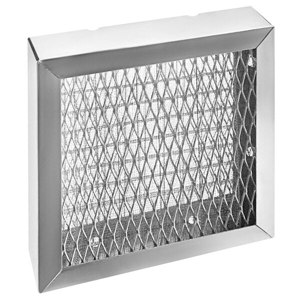 A silver stainless steel mesh filter for an AutoFry.