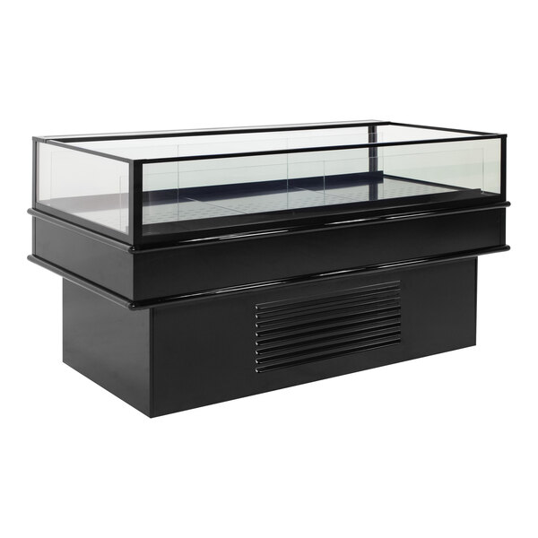Structural Concepts MI36R Oasis 74" Refrigerated Self-Service Mobile Island Air Curtain Merchandiser - 120V