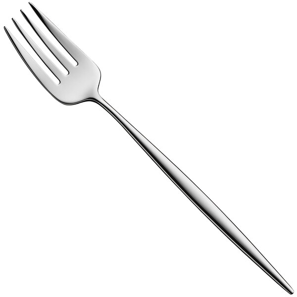 A WMF stainless steel table fork with a silver handle.