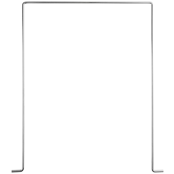 A rectangular metal frame for fryer covers.
