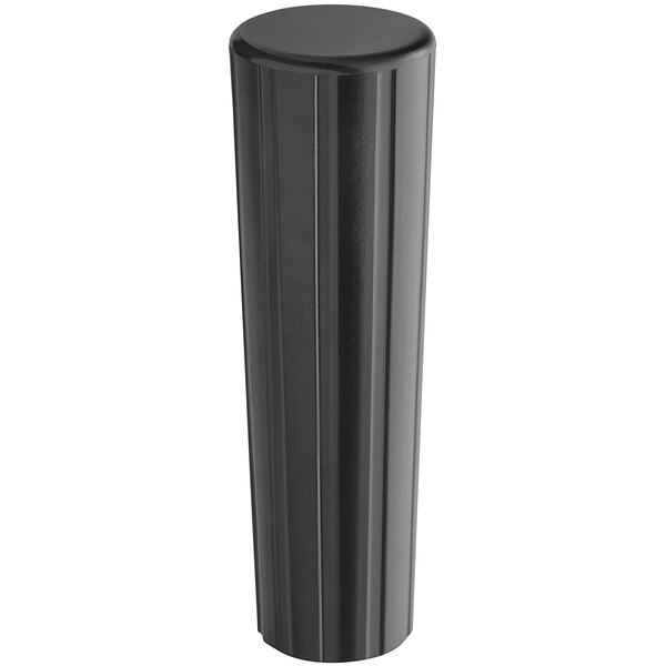 A black plastic handle for Avantco flat bottom fryers.